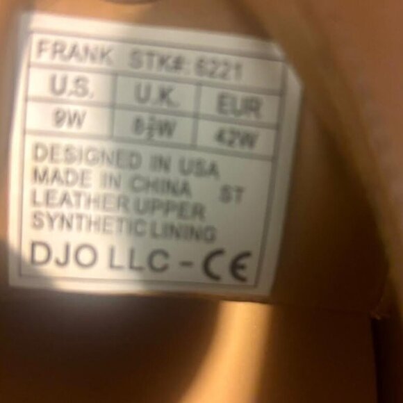 NEW!!! DR. COMFORT “FRANK” SHOES FOR MEN - DIABETIC - COLOR BARK - SIZE 9W - Picture 2 of 7